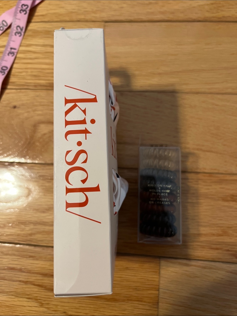 Kitsch Adjustable Oversized Satin Bonnet (Cherries) & Bonus Hair Tie Coils - NWT - Picture 4 of 7